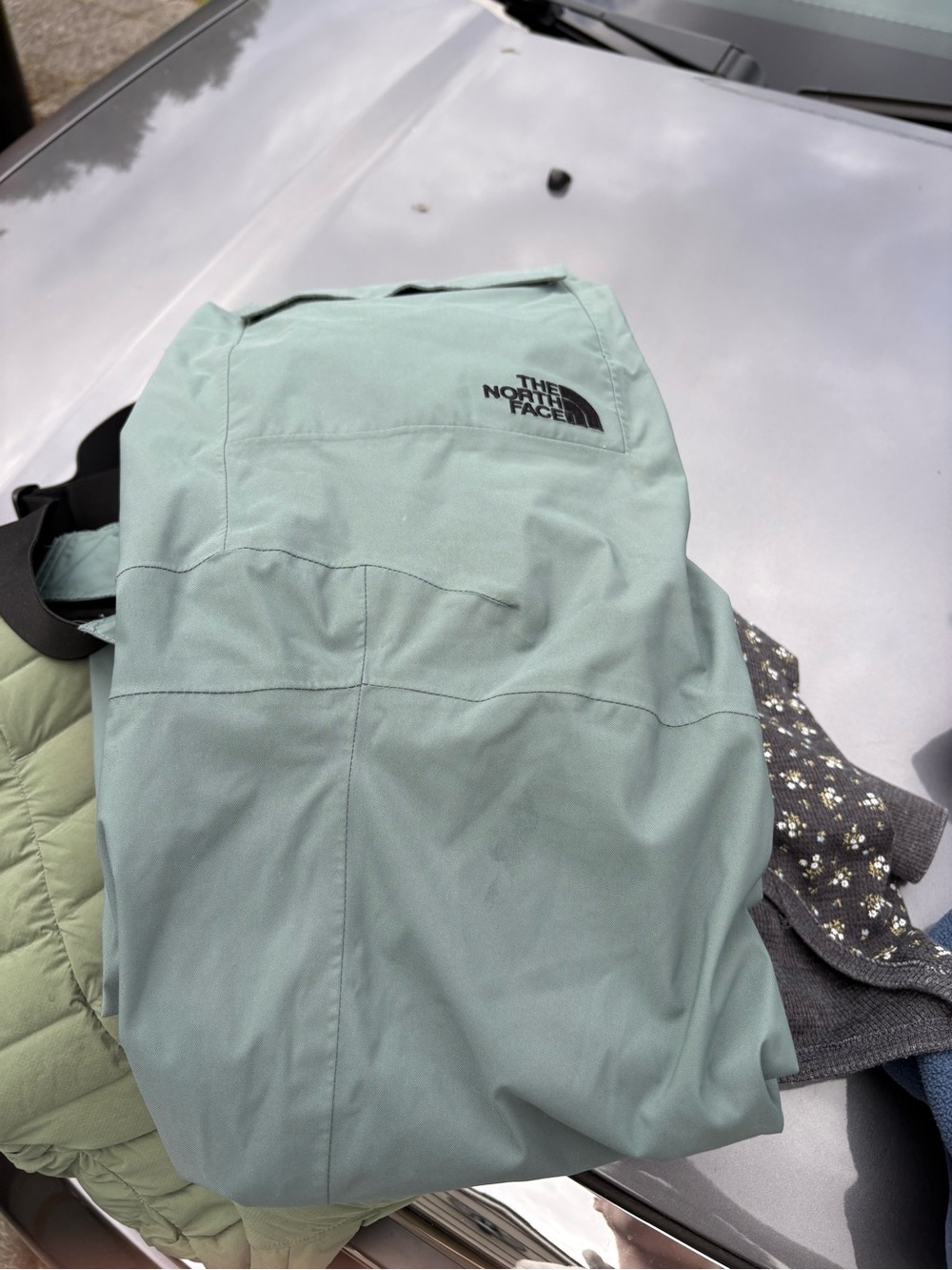 The North Face Women's Sage Green Freedom Snow Bib Technical Overalls Size M - Picture 8 of 9